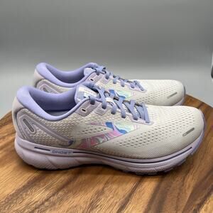 Brooks Ghost 14 Shoes Womens 10B Empower Her Gray Purple Running Comfort Walking